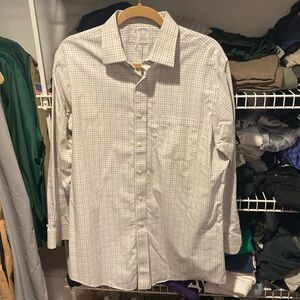 Brooks Brothers Regent Button Down: White/Blue